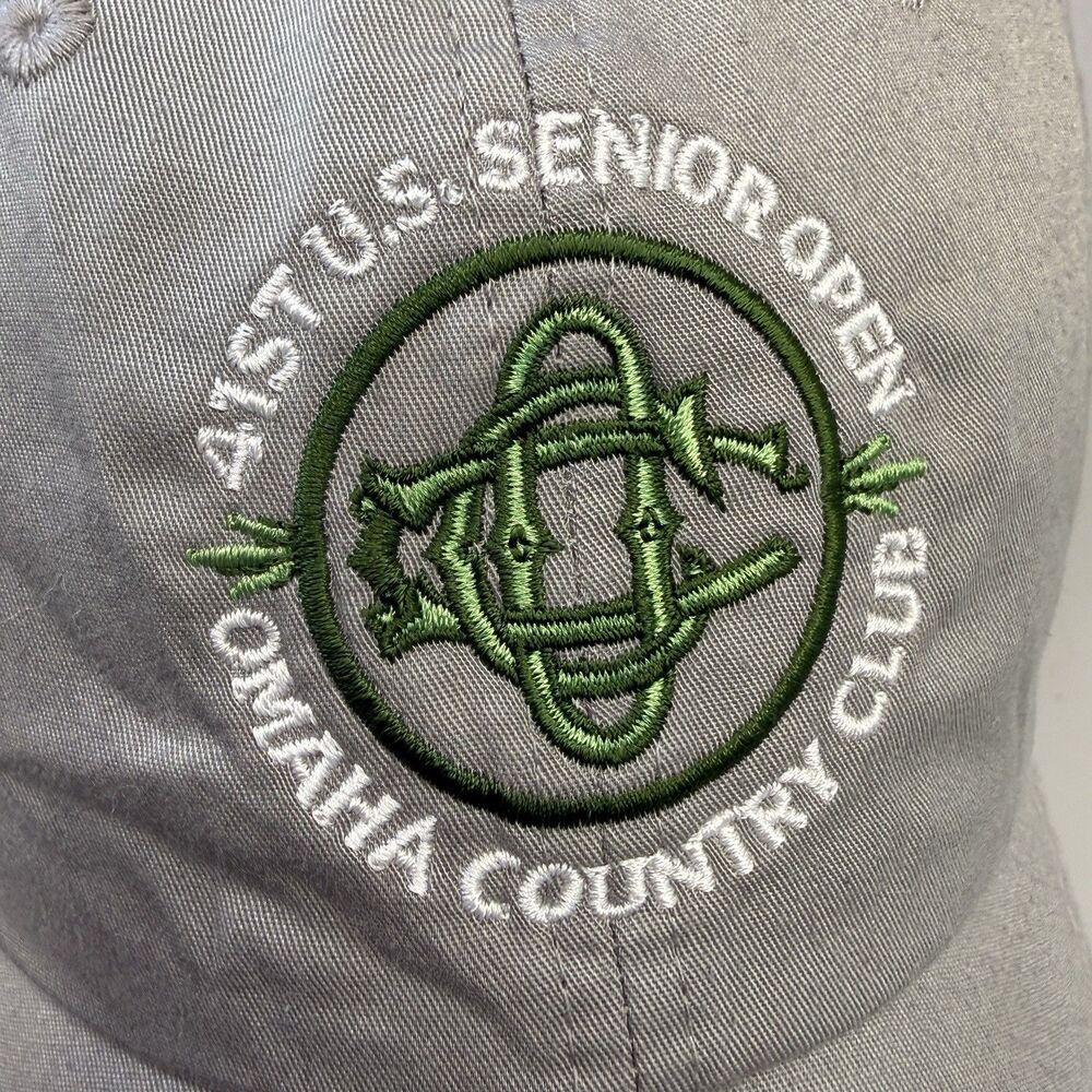 41st Senior Open Omaha C.C. Ahead Cap Lightweight Strapback Hook&Loop EUC - Picture 2 of 10